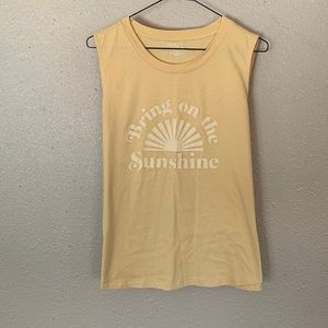 Yellow western shirt. “Bring on the Sunshine”